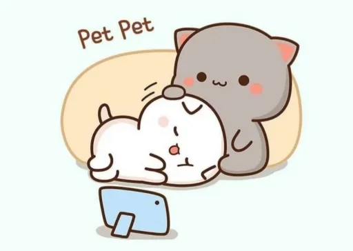 🥱 Стикер «Peach and Goma» для Telegram