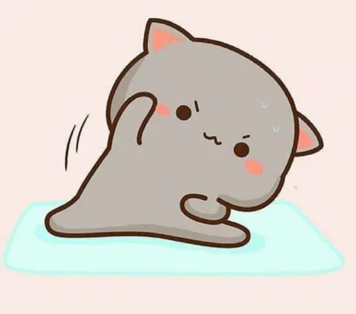 🏃‍♀️ Стикер «Peach and Goma» для Telegram