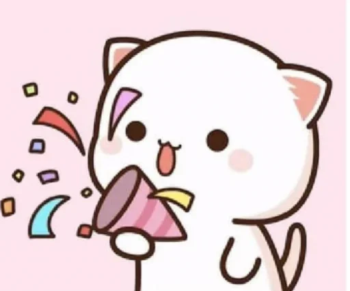 🥳 Стикер «Peach and Goma» для Telegram