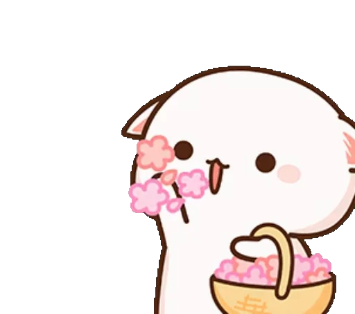 🌸 Стикер «Peach and Goma 5» для Telegram