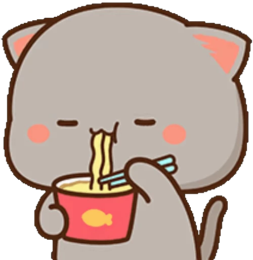 🍜 Стикер «Peach and Goma 5» для Telegram