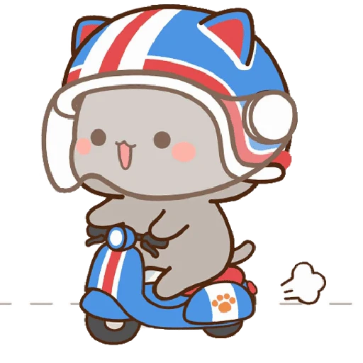 🛵 Стикер «Peach and Goma 8» для Telegram