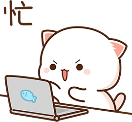 💻 Стикер «Peach and Goma 8» для Telegram