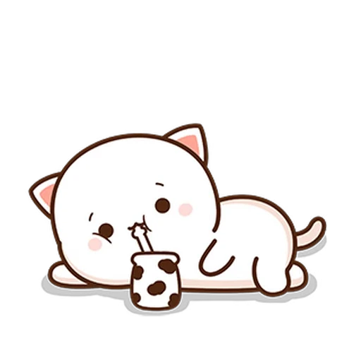 🥛 Стикер «Peach and Goma 9» для Telegram
