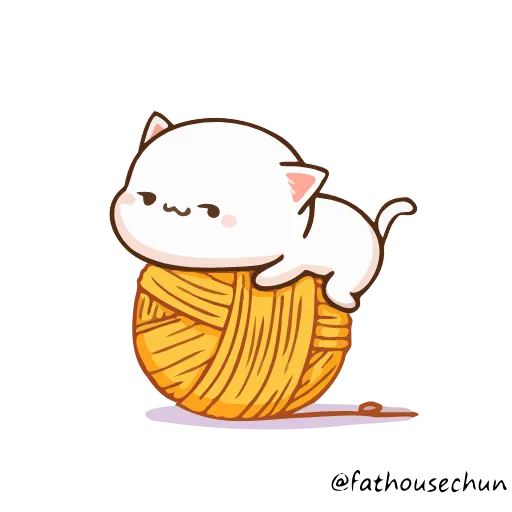 🧶 Стикер «Peach Cat» для Telegram