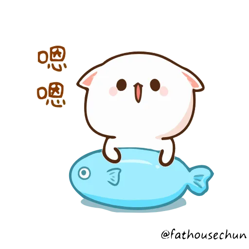 🐟 Стикер «Peach Cat» для Telegram