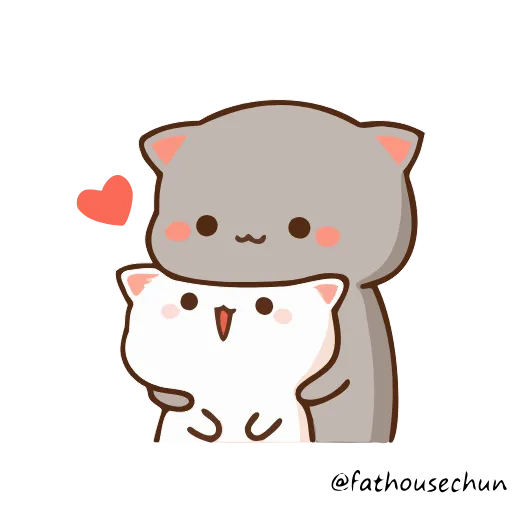 ❤️ Стикер «Peach Cat» для Telegram