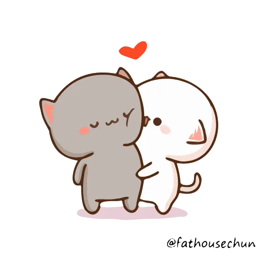 ❤️ Стикер «Peach Cat» для Telegram