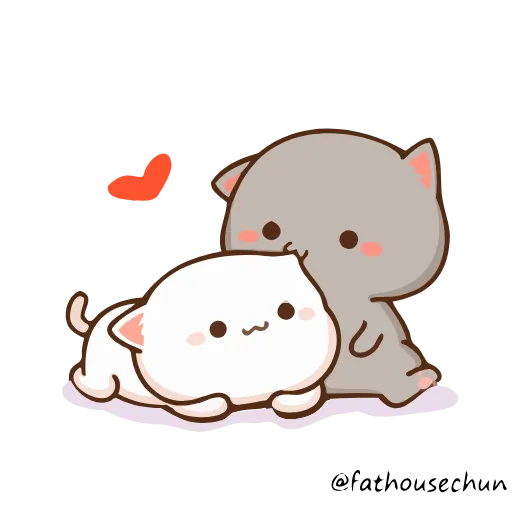 ❤️ Стикер «Peach Cat» для Telegram
