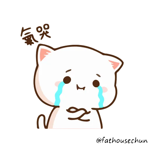 😭 Стикер «Peach Cat» для Telegram