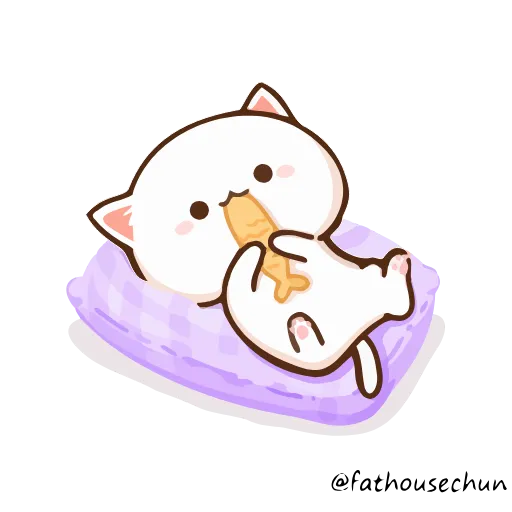 🐟 Стикер «Peach Cat» для Telegram