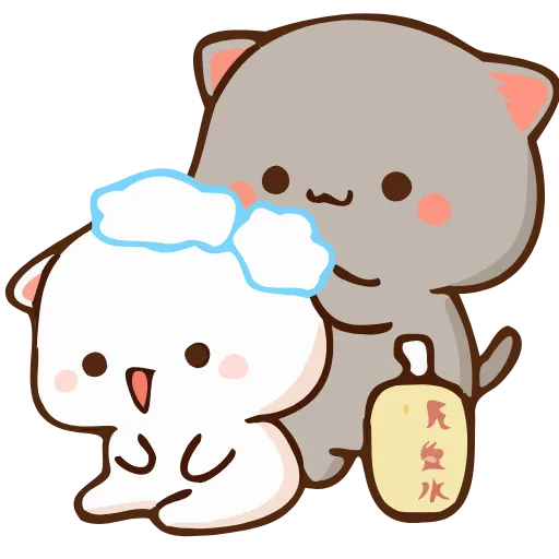 Стикер 4 Peach and Goma Emoji