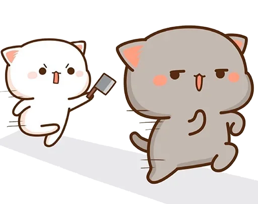 🏃 Стикер «Peach Goma Cats» для Telegram