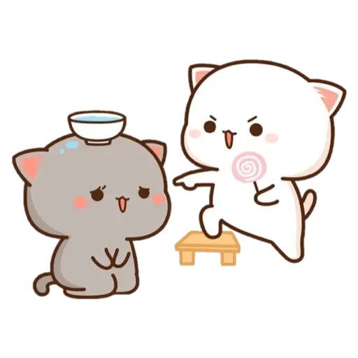 😒 Стикер «Peach Goma Cats» для Telegram