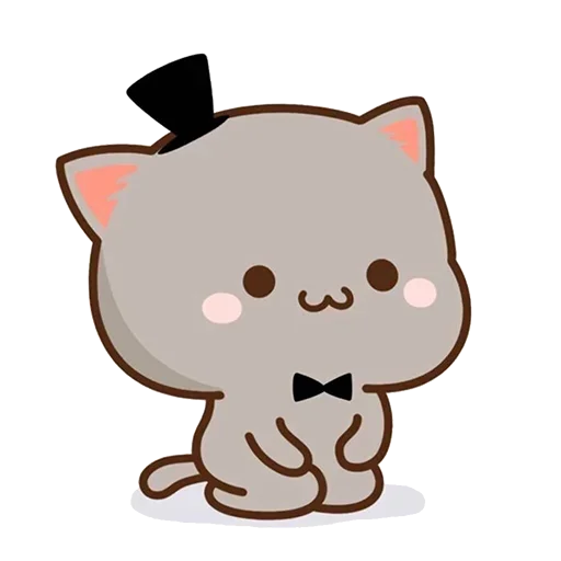 🤓 Стикер «Peach Goma Cats» для Telegram
