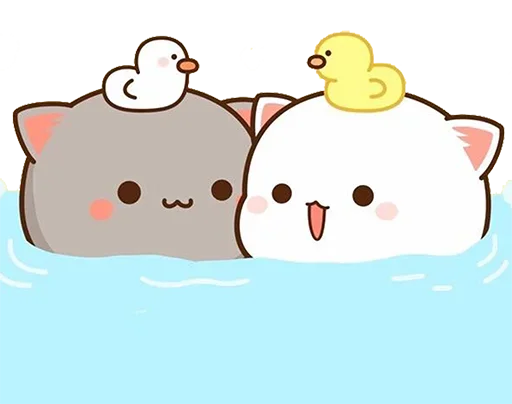 🧖‍♀ Стикер «Peach Goma Cats» для Telegram