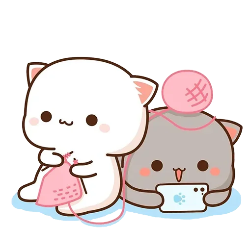 🪡 Стикер «Peach Goma Cats» для Telegram