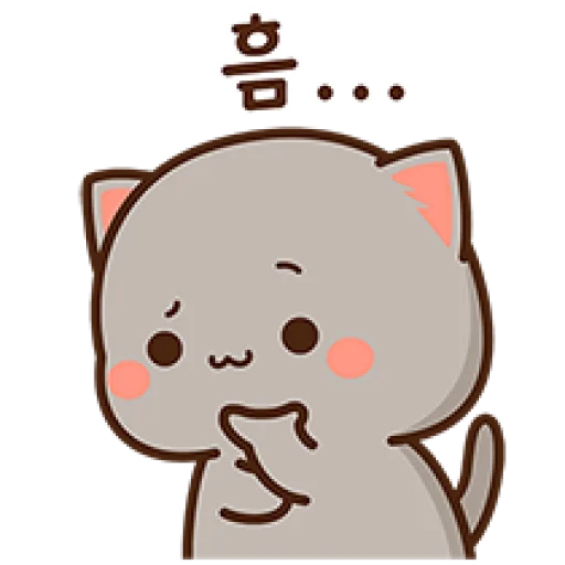 🤔 Стикер «Peach Goma Cats» для Telegram