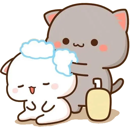 🧖‍♀ Стикер «Peach Goma Cats» для Telegram