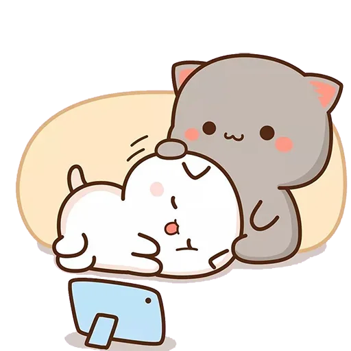 📺 Стикер «Peach Goma Cats» для Telegram