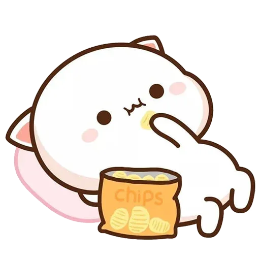 🍟 Стикер «Peach Goma Cats» для Telegram
