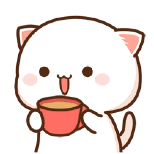 ☕ Стикер «Peach Goma Cats» для Telegram