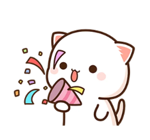🎉 Стикер «Peach Goma Cats» для Telegram