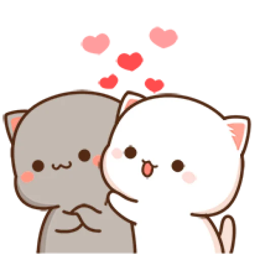 ❤️ Стикер «Peach Goma Cats» для Telegram