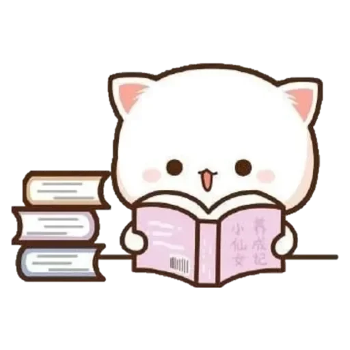 📚 Стикер «Peach Goma Cats» для Telegram