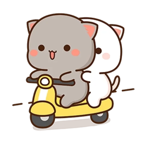 🛵 Стикер «Peach Goma Cats» для Telegram