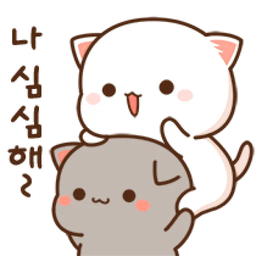 😌 Стикер «Peach Goma Cats» для Telegram
