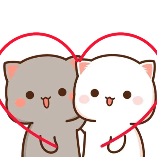 ❤️ Стикер «Peach & Goma» для Telegram