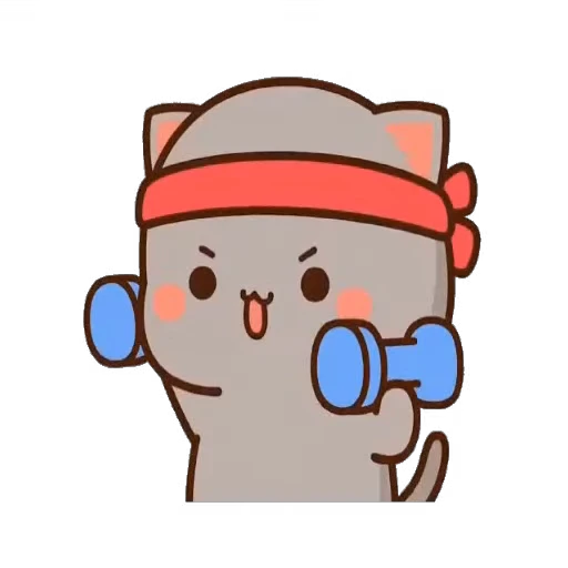 💪 Стикер «Peach & Goma» для Telegram
