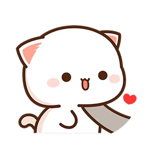 ❤️ Стикер «Peach & Goma» для Telegram