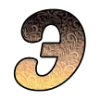 👋 Эмодзи «Буквы в темно-жёлтом градиенте» для Telegram
