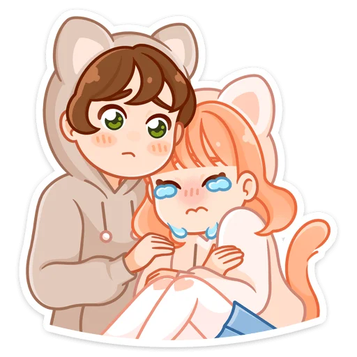 😭 Стикер «Пичи и Шоко» для Telegram