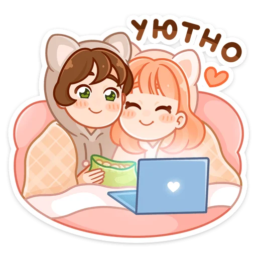 ☺️ Стикер «Пичи и Шоко» для Telegram