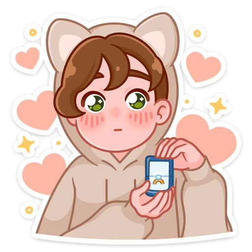 🥰 Стикер «Пичи и Шоко» для Telegram