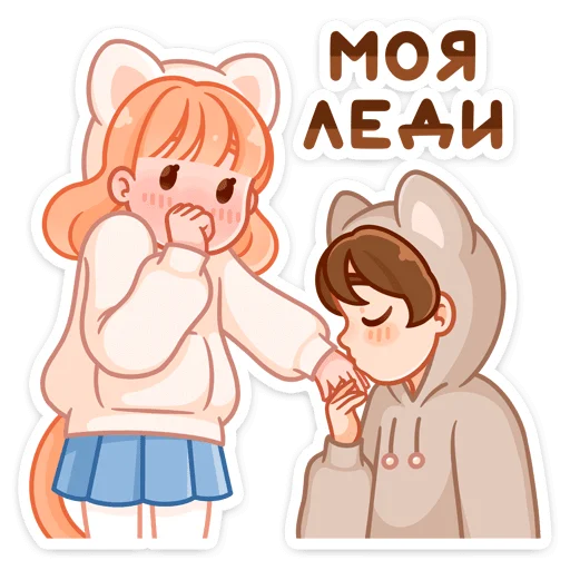 💍 Стикер «Пичи и Шоко» для Telegram