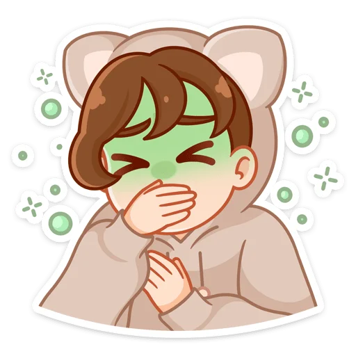 🤢 Стикер «Пичи и Шоко» для Telegram