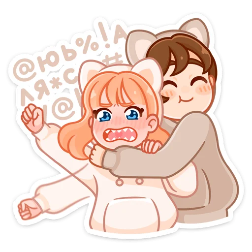 😵 Стикер «Пичи и Шоко» для Telegram