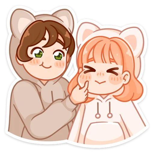 😏 Стикер «Пичи и Шоко» для Telegram