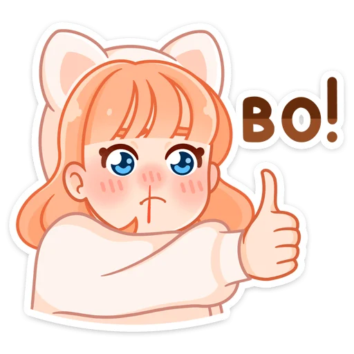 👍 Стикер «Пичи и Шоко» для Telegram