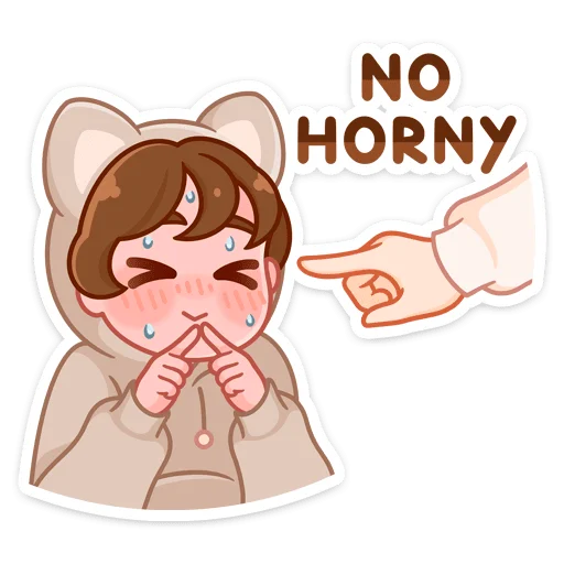 🥵 Стикер «Пичи и Шоко» для Telegram