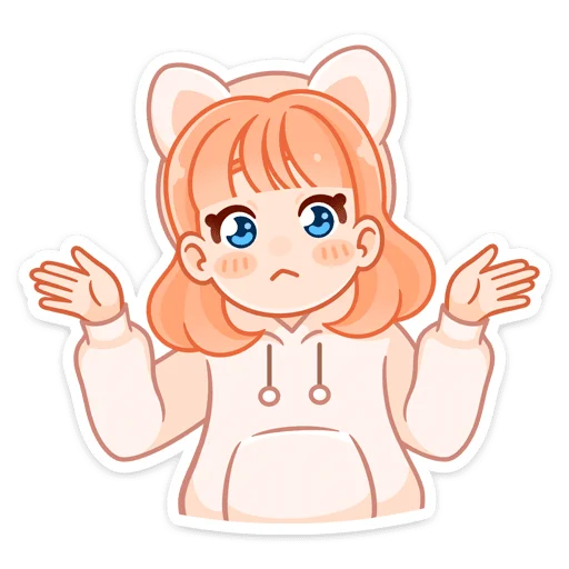 🤷‍♀ Стикер «Пичи и Шоко» для Telegram