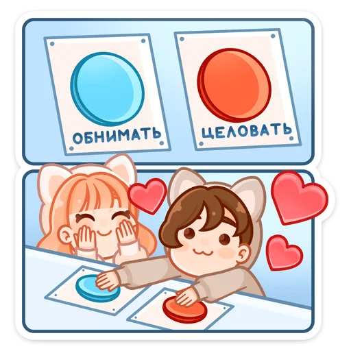 🤗 Стикер «Пичи и Шоко» для Telegram