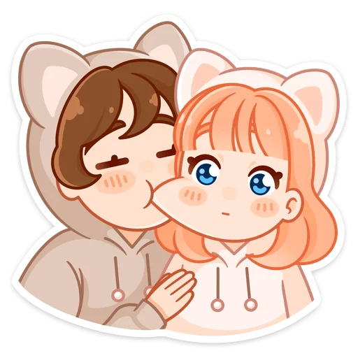 😈 Стикер «Пичи и Шоко» для Telegram