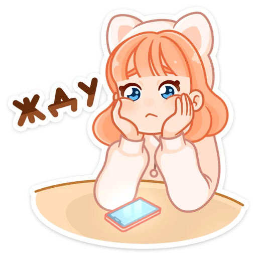 😔 Стикер «Пичи и Шоко» для Telegram