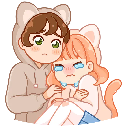 😭 Эмодзи «Пичи и Шоко» для Telegram