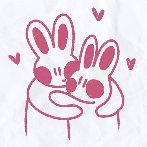 ❤️ Стикер «peachy bunny» для Telegram